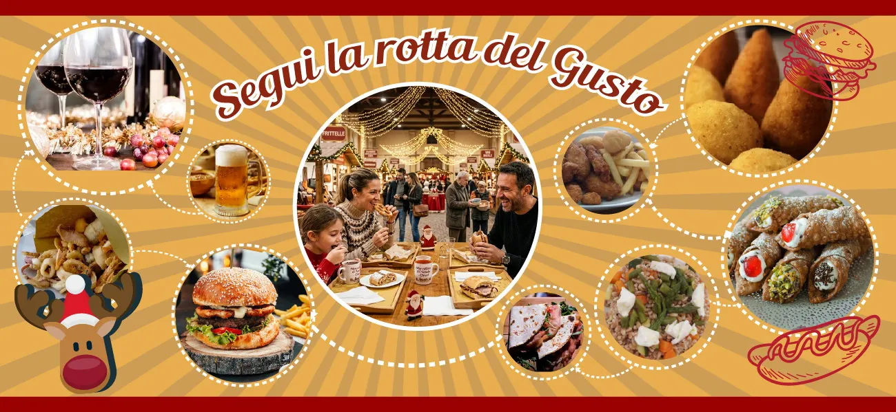 Segui la rotta del gusto: lo street food di Natale è Reale