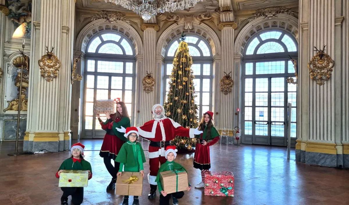 Babbo Natale nel salone