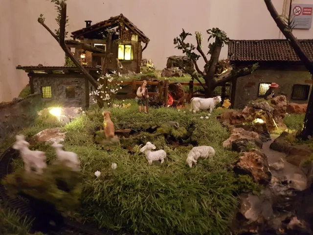 Dettaglio di un presepe tradizionale