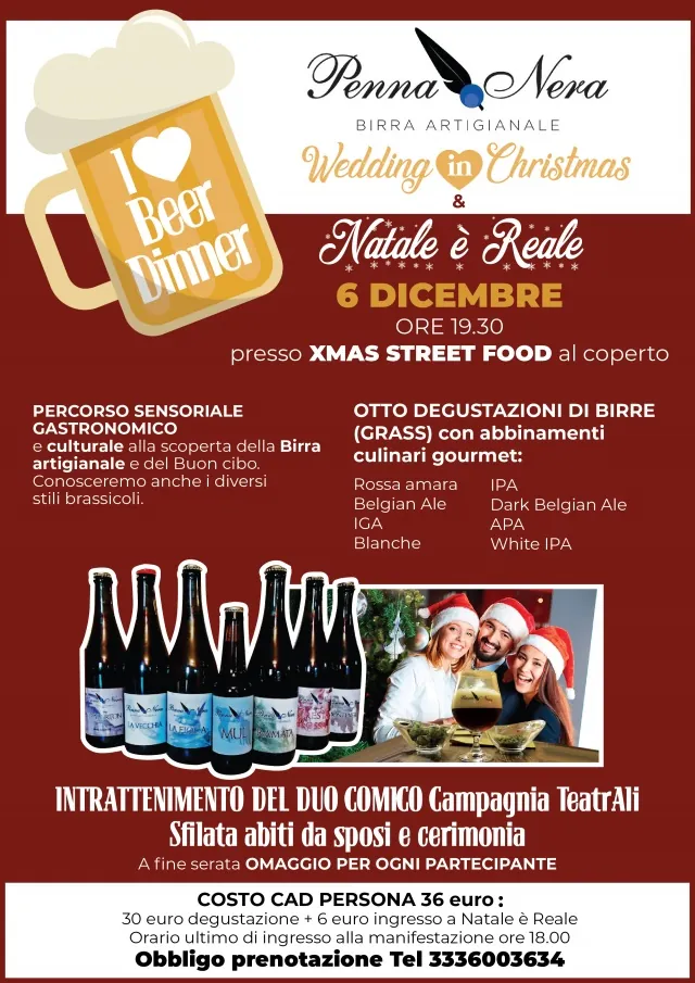Xmas street food al coperto solo a natale e’ reale. il gusto della festa